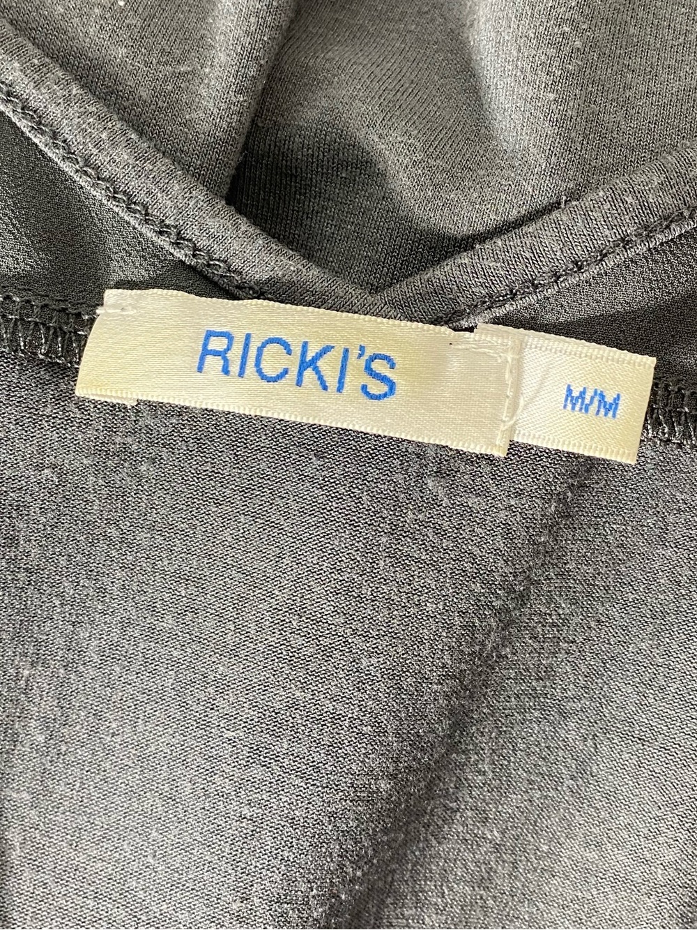 Ricki's Dark Grey Flowy Tank Top with Bottom Tie Accent M - Picture 3 of 15